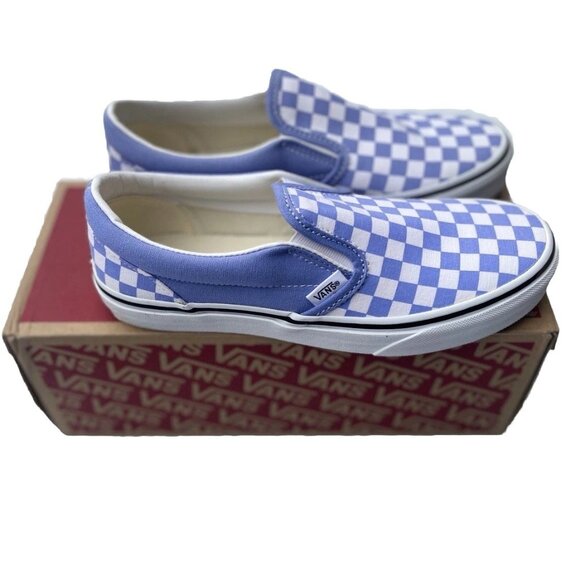 NWOT Vans Lavender & White Checkerboard 5.5 - Picture 10 of 11